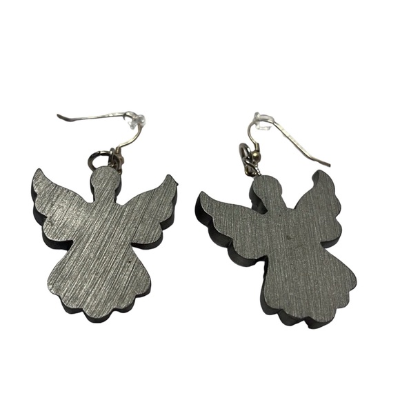 Handmade Angel Wire Earrings. 2.5” - Picture 2 of 2